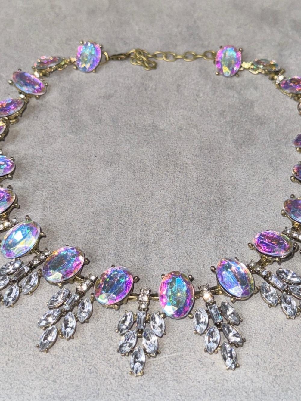 Aratta Aurora Borealis Iridescent Statement Necklace
